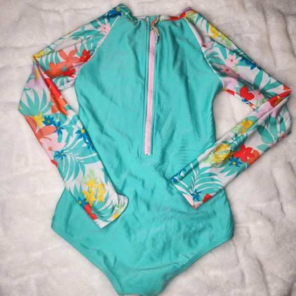 Cat & Jack Girls One-Piece Swimsuit--size L 10/12 - Picture 6 of 9